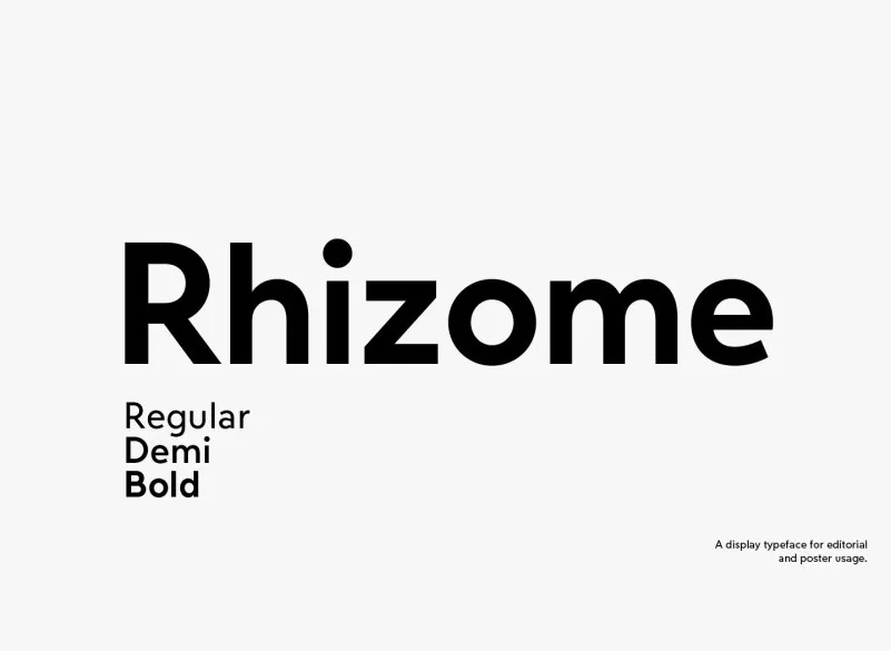 Rhizome Font Family