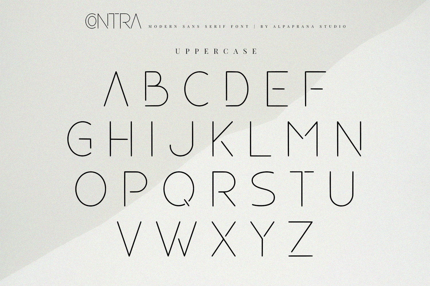 Contra Modern Sans Serif Font 2