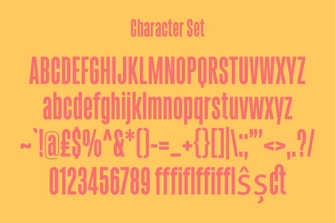 Fectron Condensed Sans Font 3