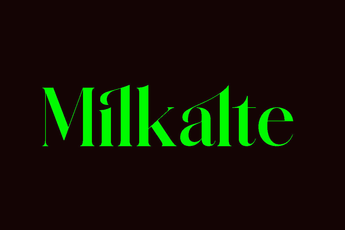 Milkalte Font