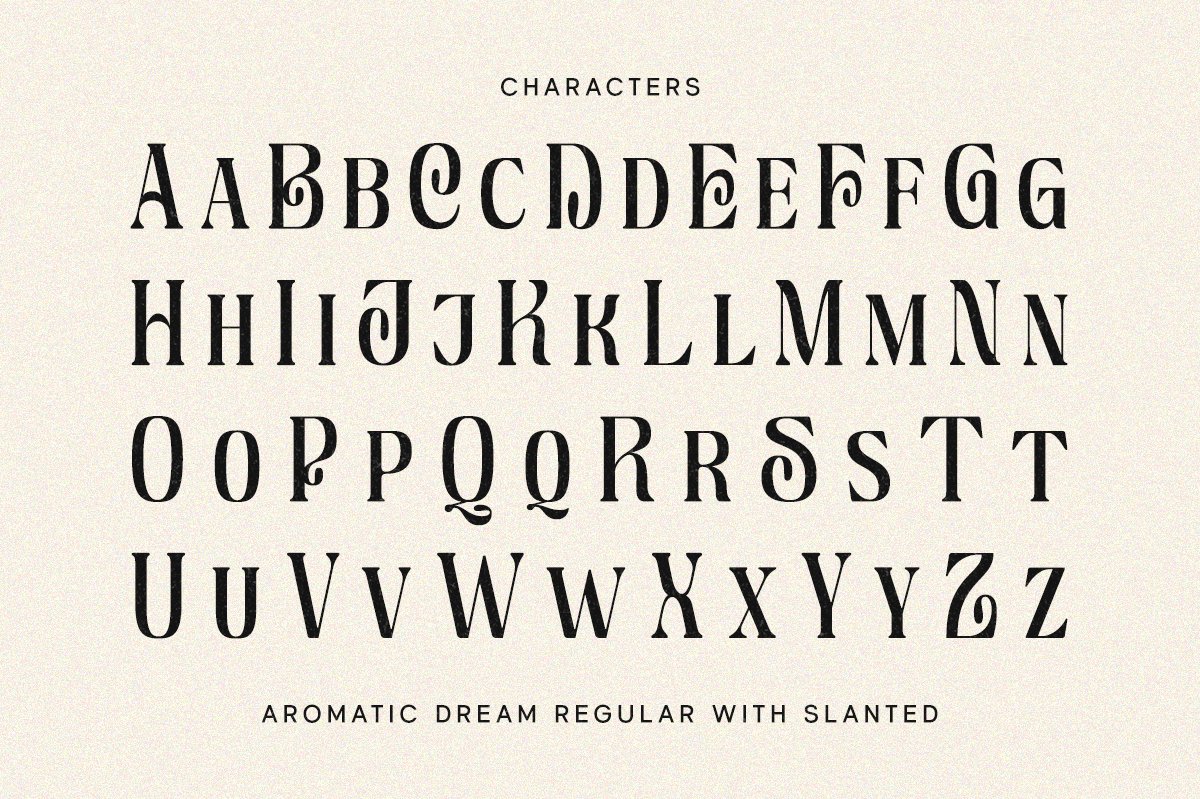 Aromatic Dream Display Font 2