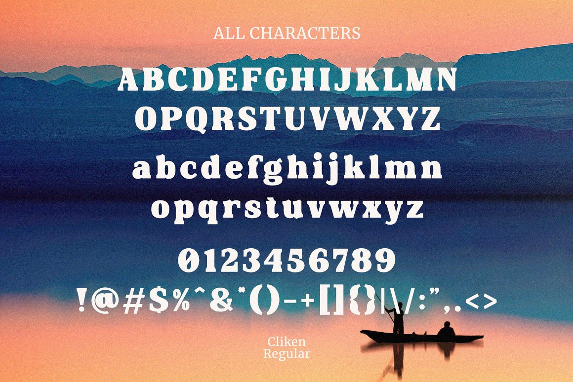 Cliken Font-3