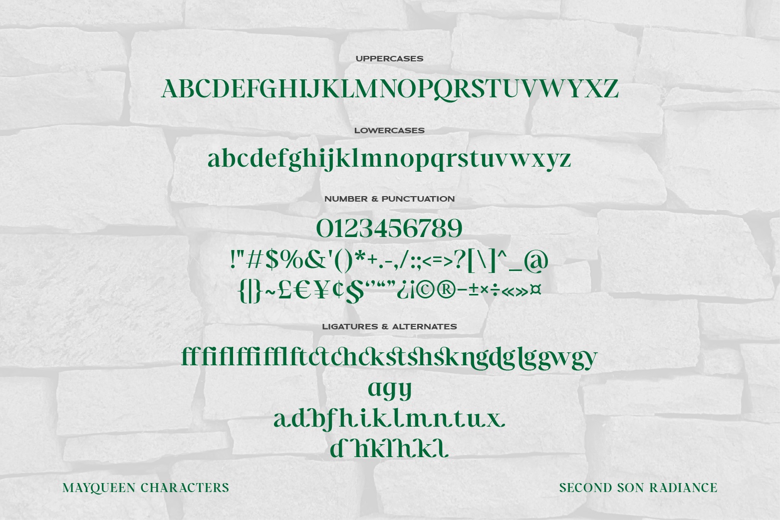 Mayqueen Serif Font 3