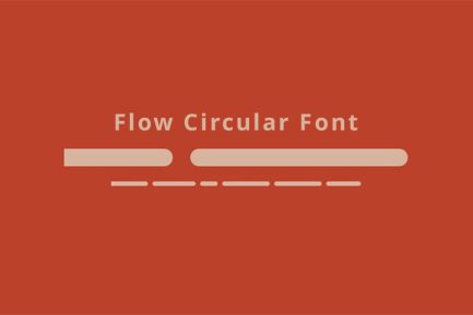 Flow Circular Font