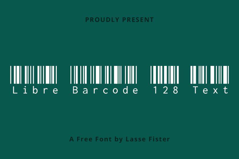 Libre Barcode 128 Text Font