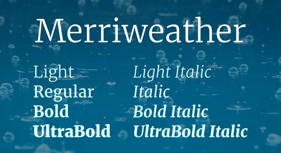 Merriweather Font Family-2