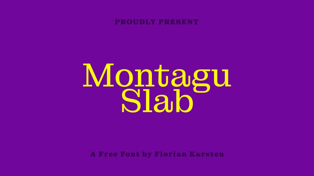 Montagu Slab Font Family