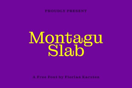 Montagu Slab Font Family