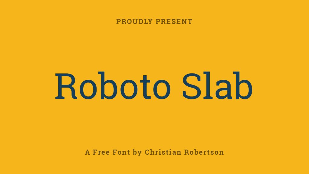 Roboto Slab Font Family