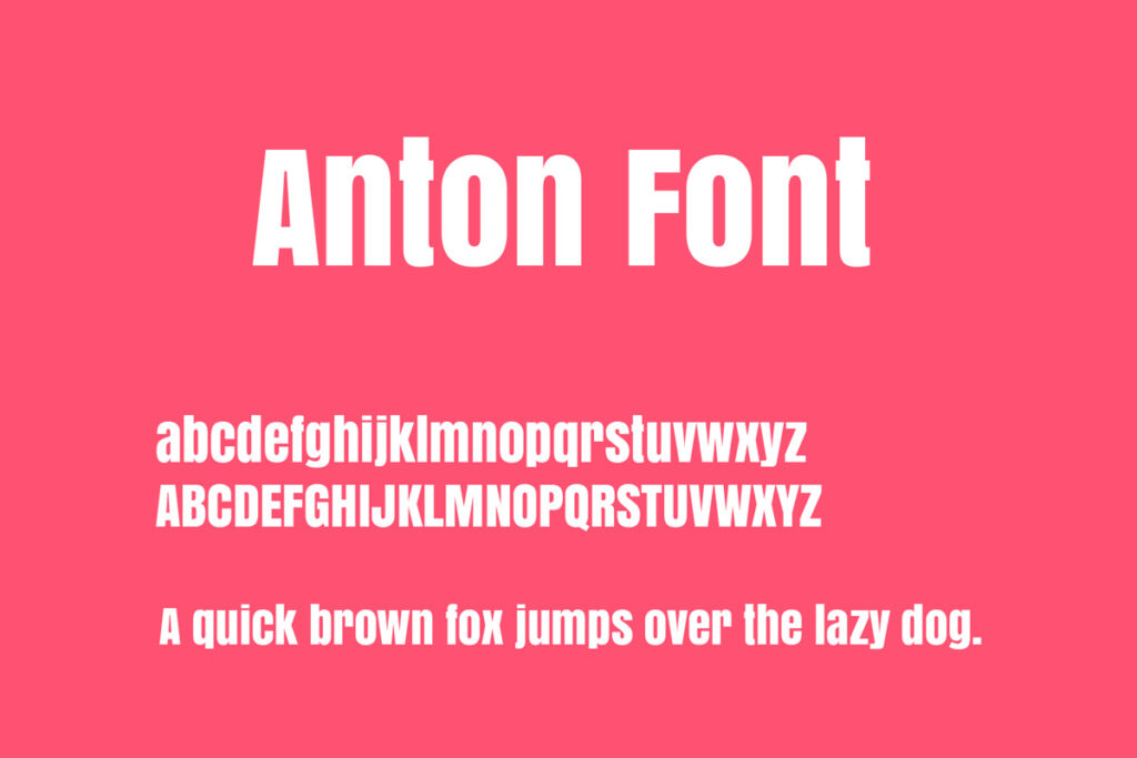 Anton Font Family