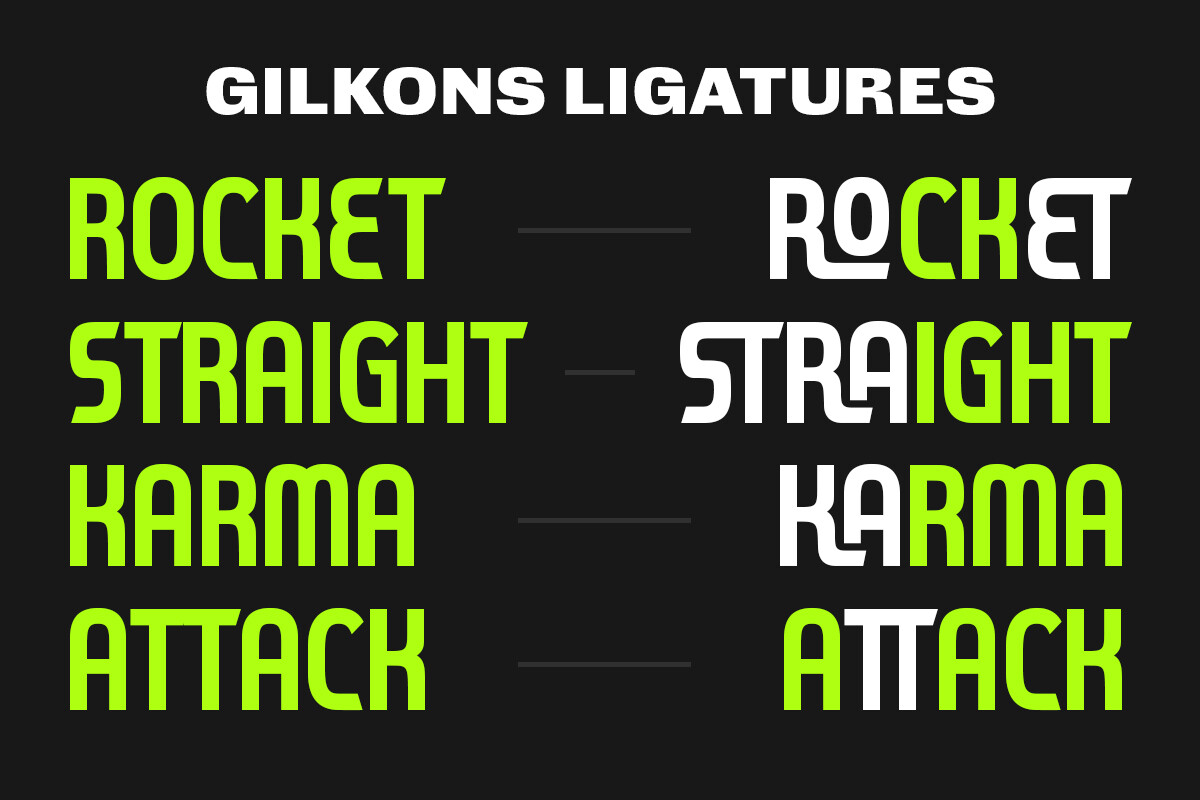 Gilkons Font-2