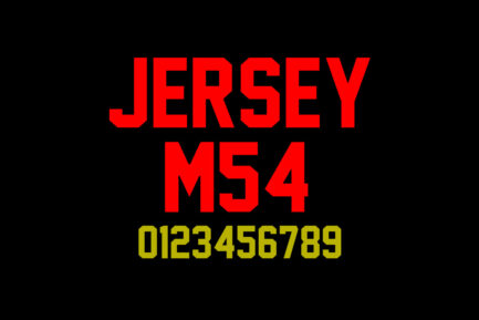 Jersey M54 Font