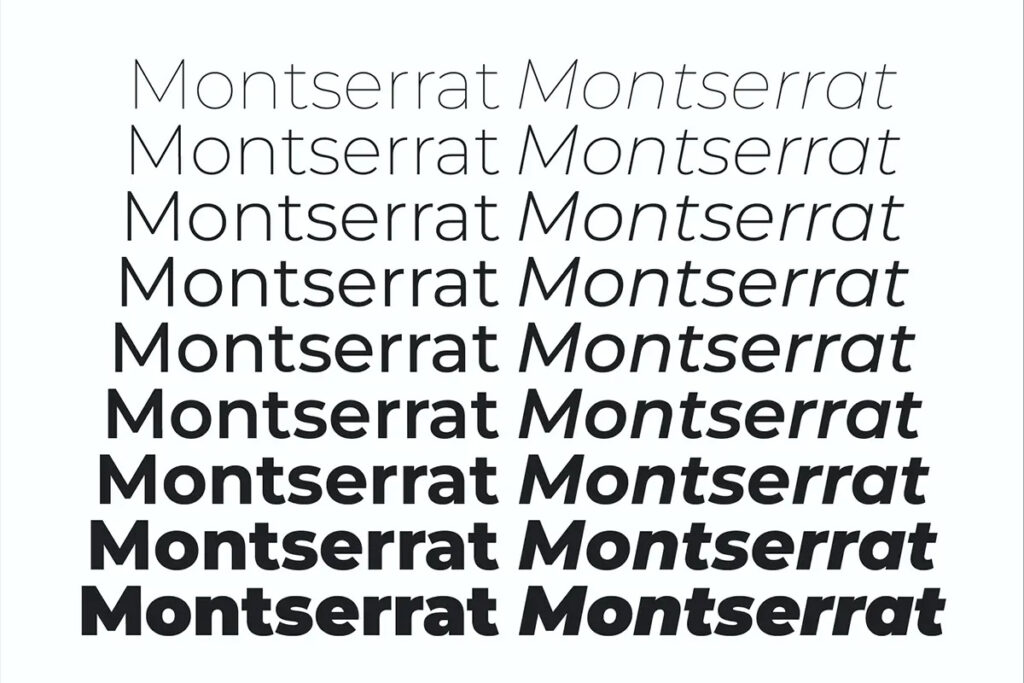 Montserrat Font Family-3